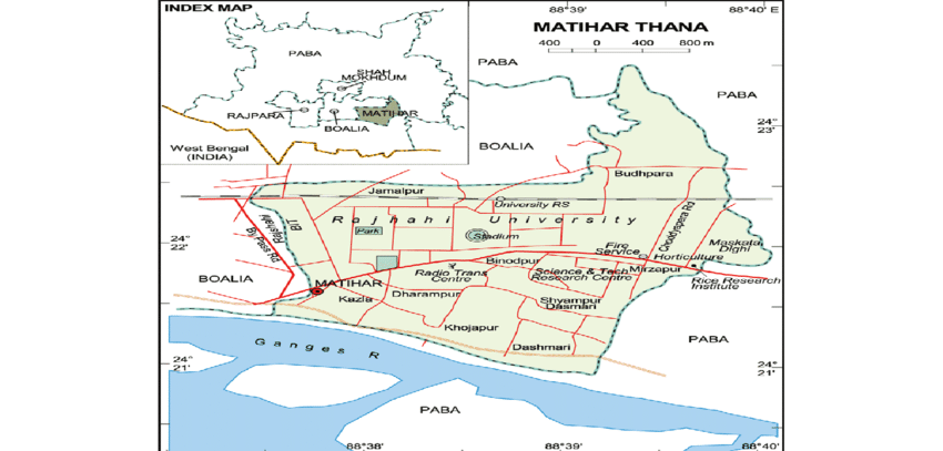 rajshahi city corporation map Showing On The Map Of Matihar Thana Under The Rajshahi City Corporation Download Scientific Diagram rajshahi city corporation map