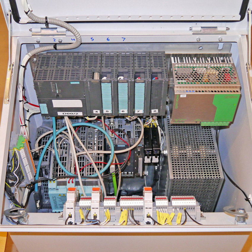 2 The Control Cabinet Containing The Siemens Plc And Drive System