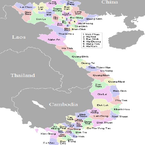 Regional Map of Vietnam. Source: the General Statistics Office of ...