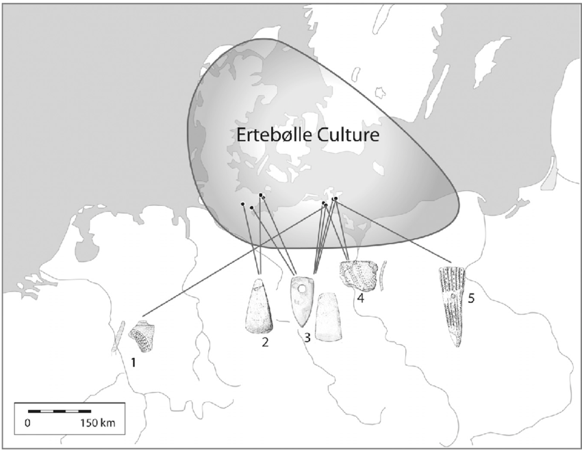 Sources of imported finds sites the final Mesolithic on the... | Download Scientific