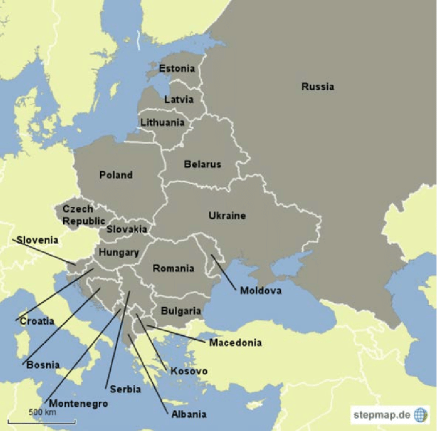 Of the countries of central. Cee страны. Eastern Europe and CIS Countries.. Карта Восточной Европы Украина Молдова. New Eastern Europe.