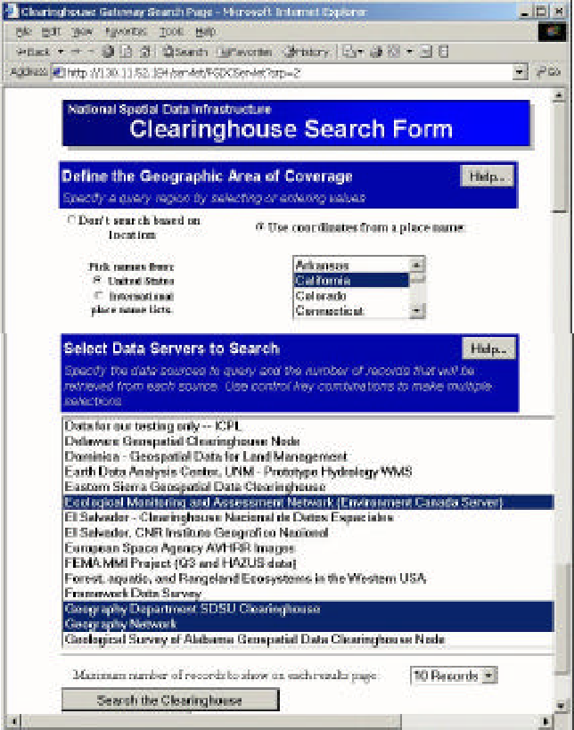 The Fgdc Geospatial Data Clearinghouse Search Form Download