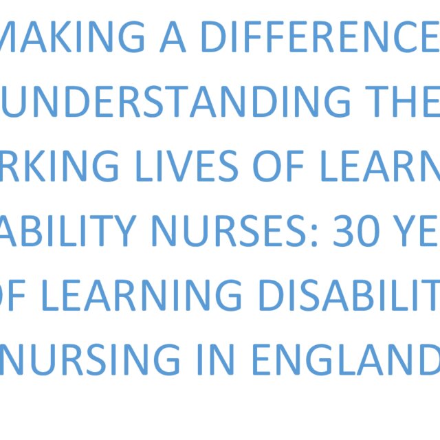 Becoming A Learning Disability Nurse Download Scientific Diagram
