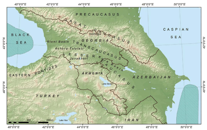 Caspian Sea Political Map