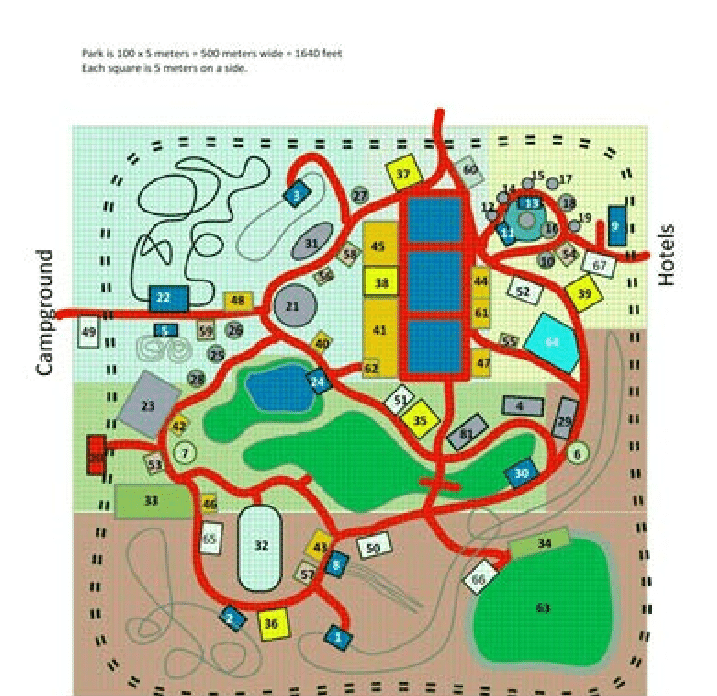 The Amusement Park Layout Download Scientific Diagram
