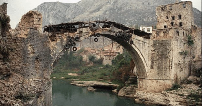 Mostar Bridge that had been specifically targeted during the war [14] |  Download Scientific Diagram