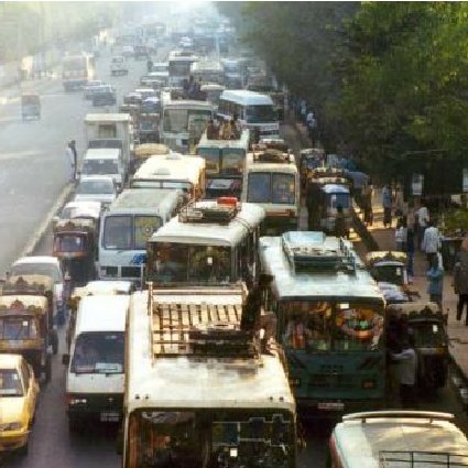 Air pollution in Bangladesh. Traffic in Dhaka (Source: | Download ...