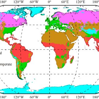 Figure S2. Spatial distribution of global major climate zones of ...
