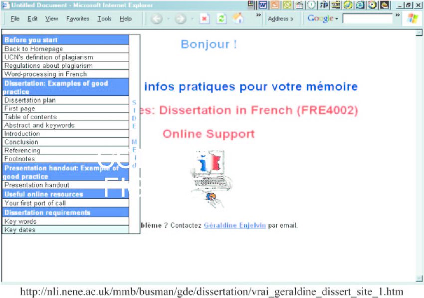 french dissertation ideas