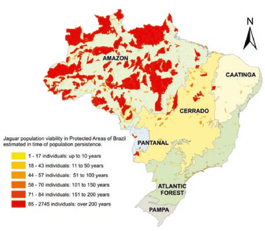 Protected areas cover 44% of the Brazilian