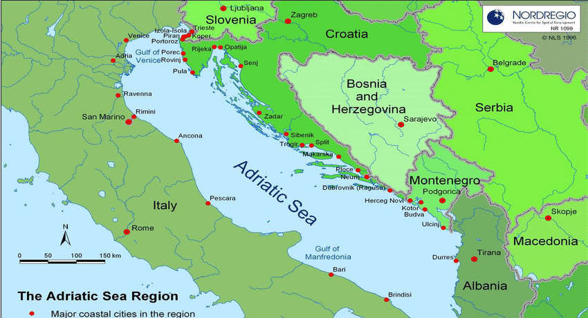 Dove Si Trova Il Mar Adriatico Mappa Il Mar Adriatico Dove Si Trova ...