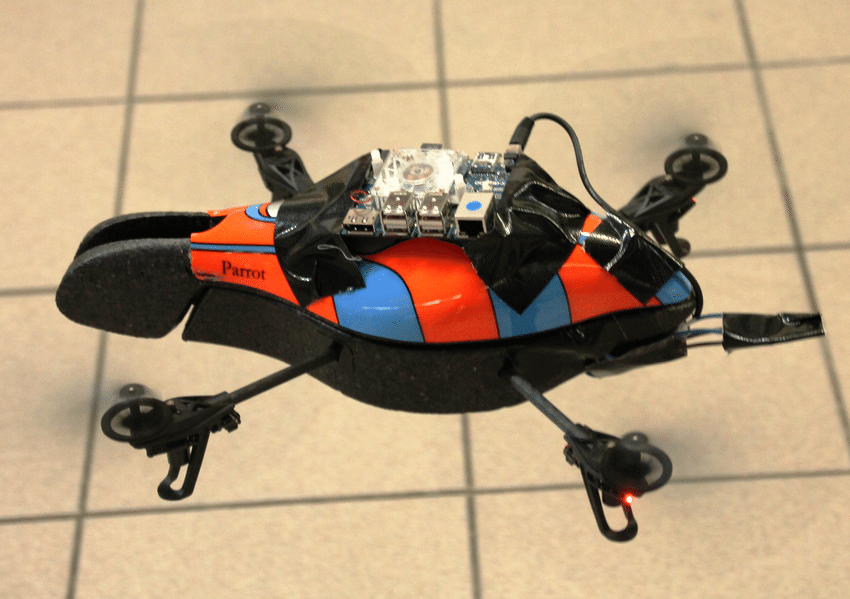 Parrot AR Drone carrying an Odroid platform for Download Scientific Diagram
