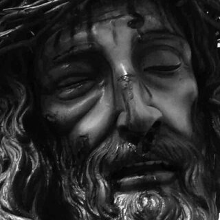 Juan Manuel Miñarro. Detalle del rostro del Cristo de los Estudiantes ...