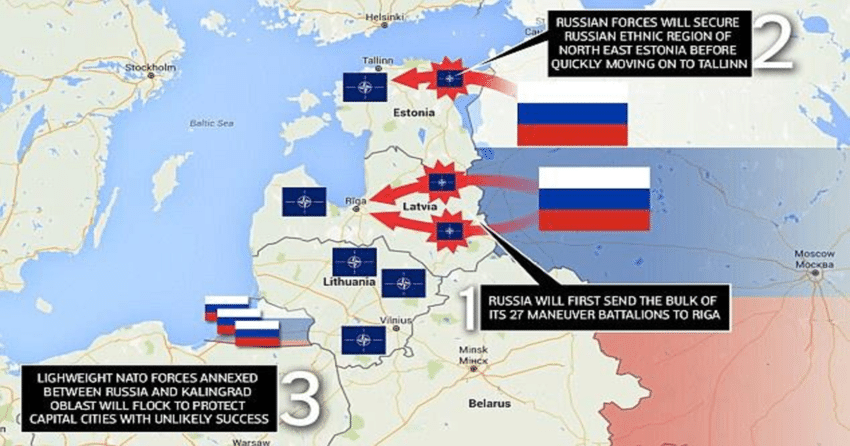 War Games Scenario, Russian Western Military District vs NATO in ...