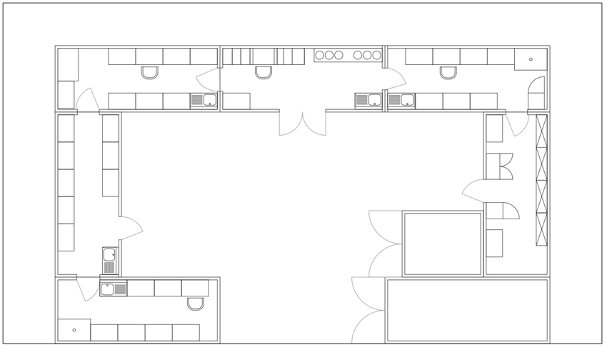 floor plan of the lab container building 1: lab for XF, XP, XF 2 ...