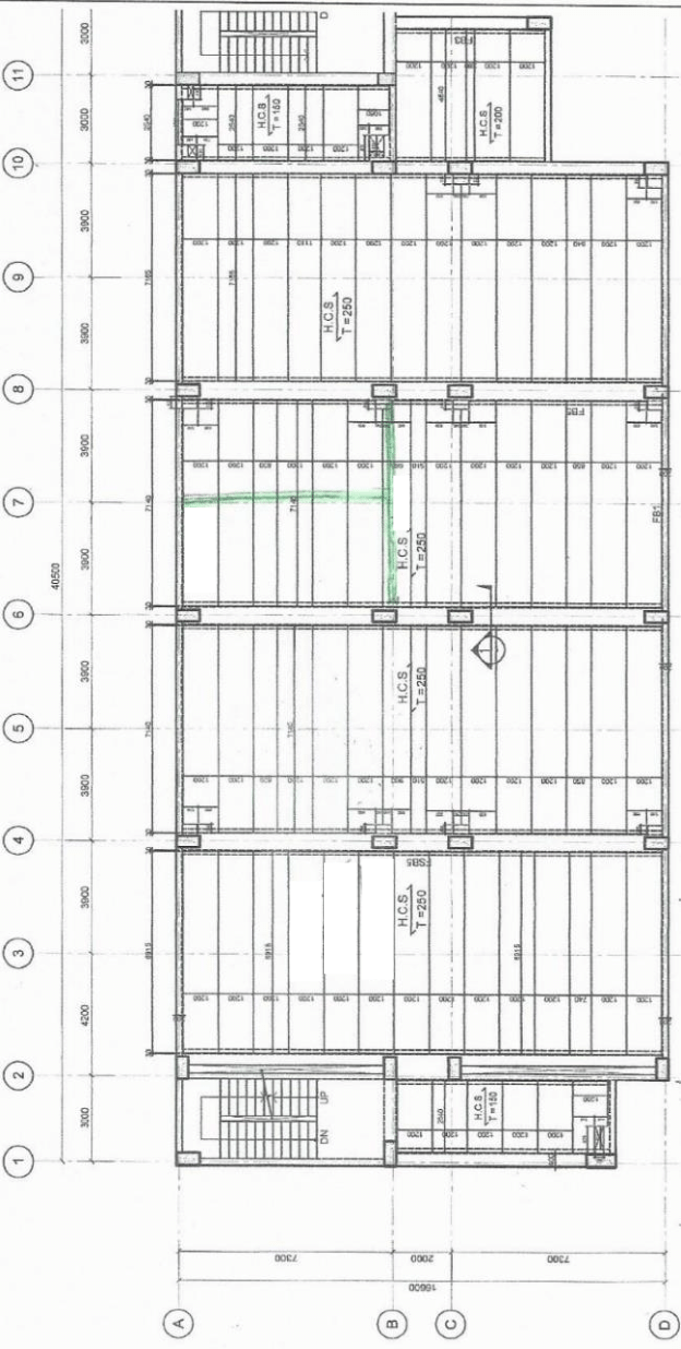 Precast hollow core slab plan designed by the company