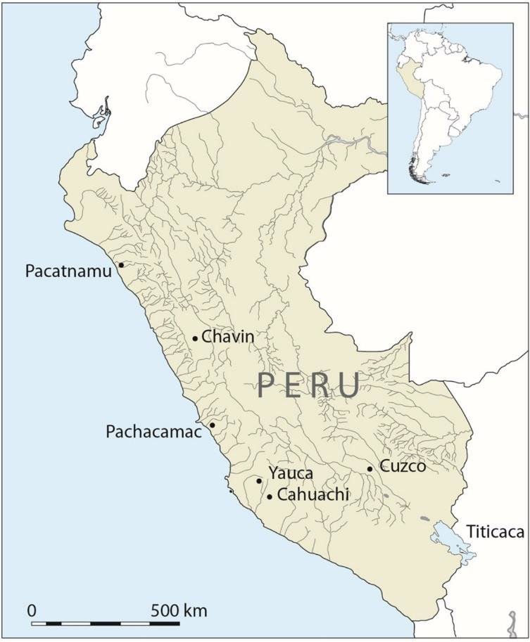 Map of Peru with the Location of Pachacamac (Eeckhout, 2021) | Download ...